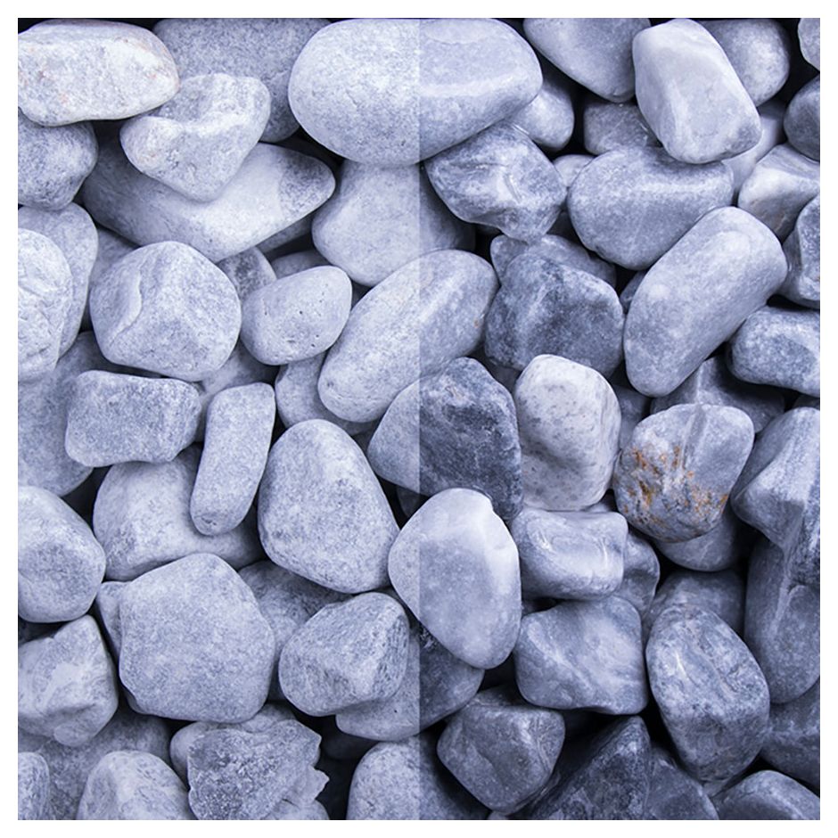 Ziersplitt Kristall Blau getrommelt 3