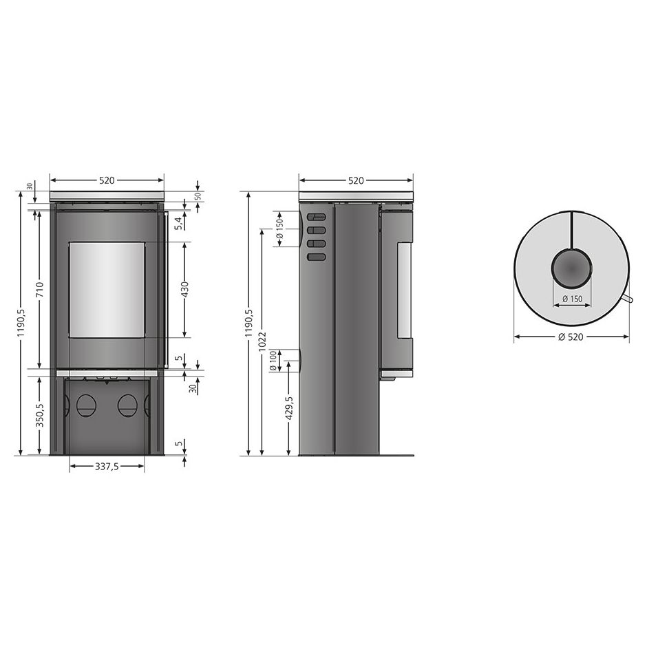 Justus Kaminofen Faro 2.0 mit 7
