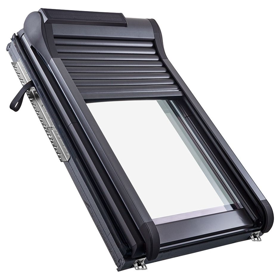 Roto Außenrollladen Designo ZRO S R8SR Solar Funk