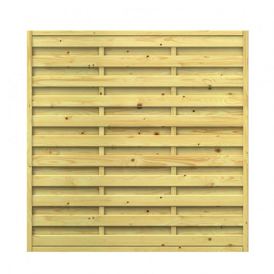 TraumGarten Sichtschutzzaun Basic Komplett-Set Holz 3