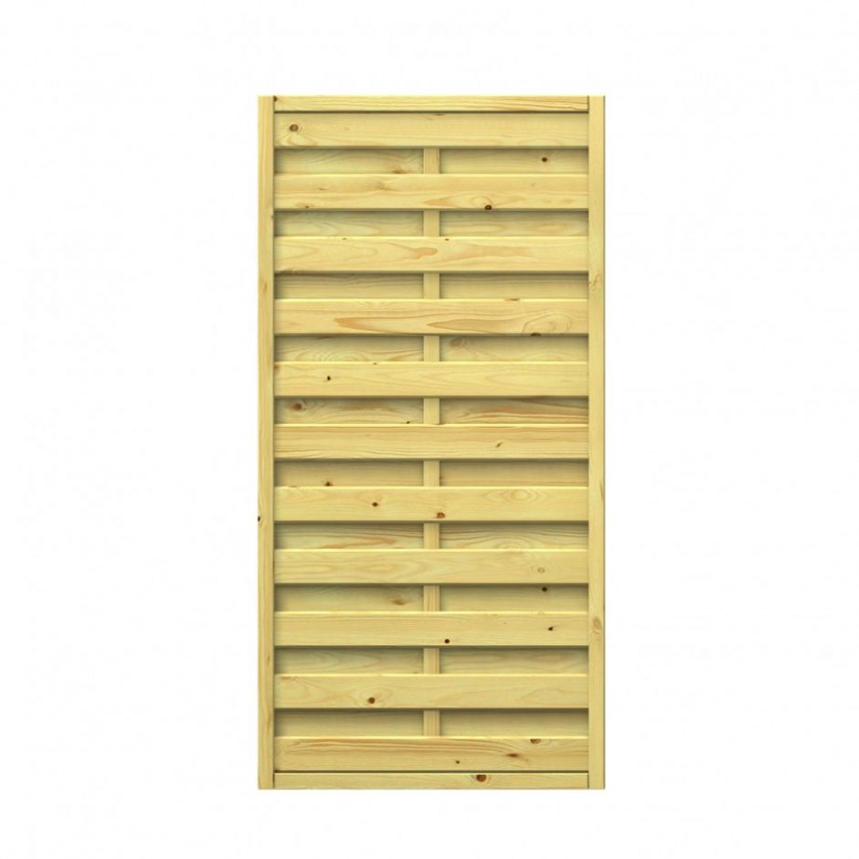 TraumGarten Sichtschutzzaun Basic Komplett-Set Holz 4