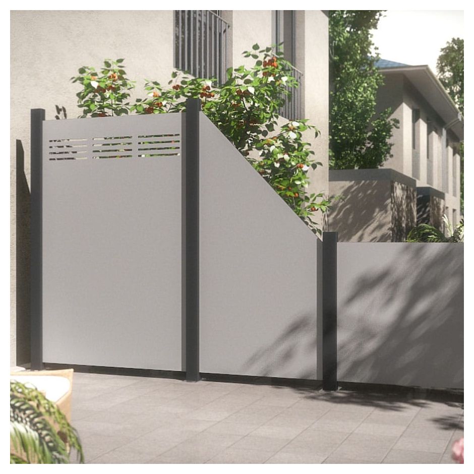 TraumGarten Sichtschutzelement SYSTEM BOARD Slot-Design 3