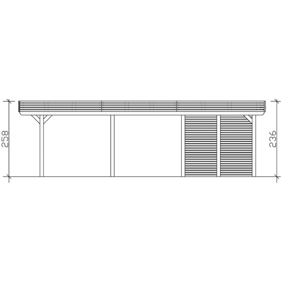 Skan Holz Doppelcarport Spessart mit 9