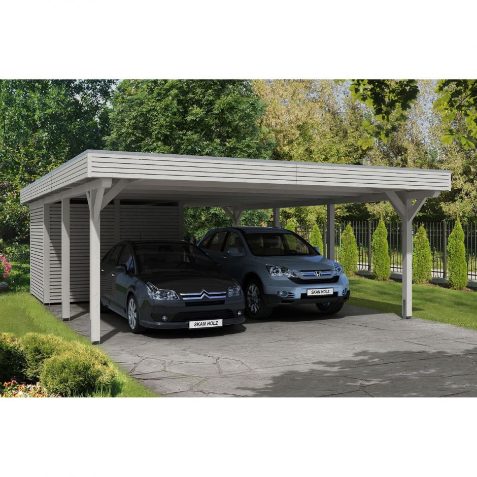 Skan Holz Doppelcarport Spessart mit 2
