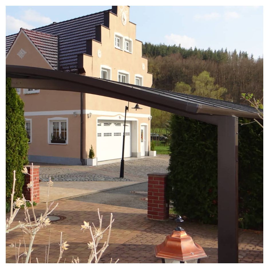 XIMAX Aluminium Carport Portoforte Mattbraun 5