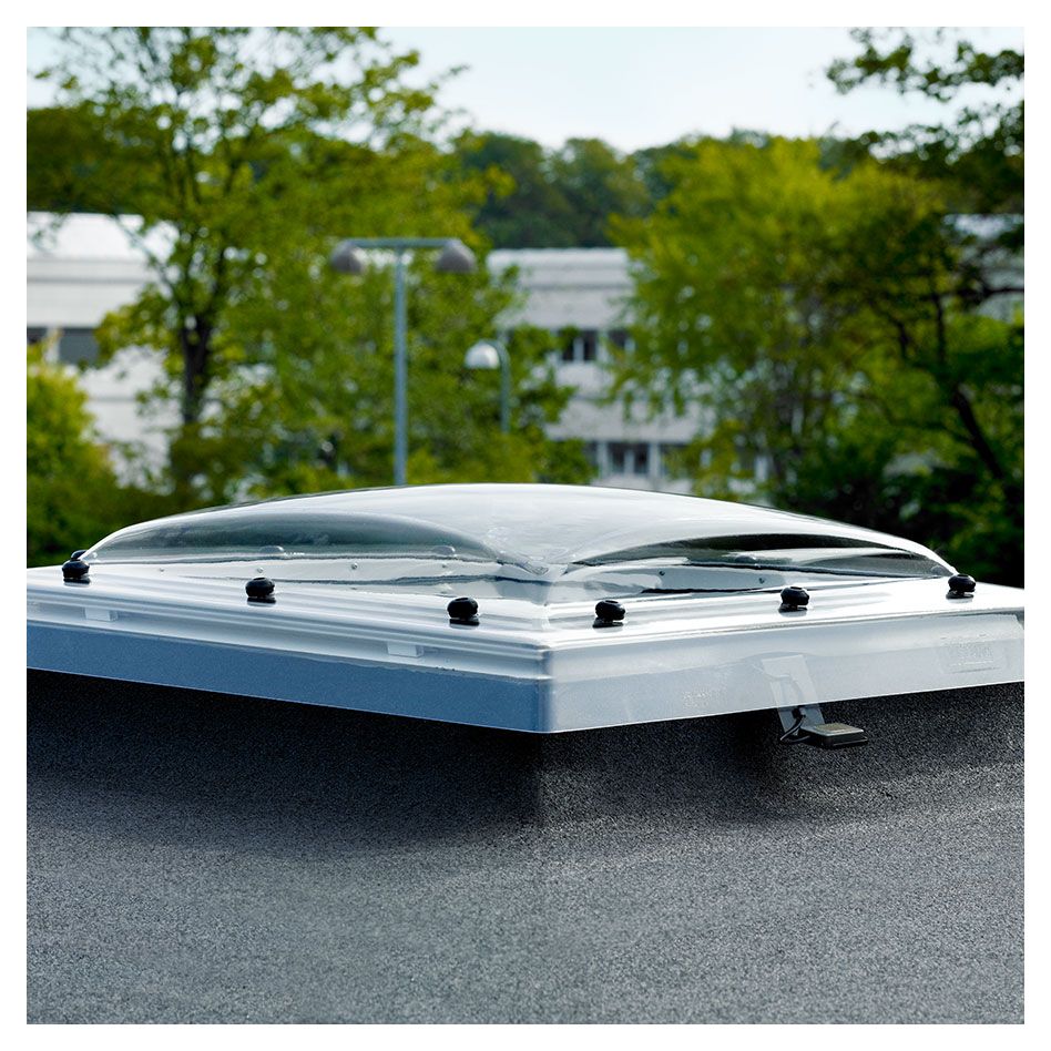 VELUX Flachdachfenster KUPPEL ISD 0000 klares Acryl, 90x90 cm