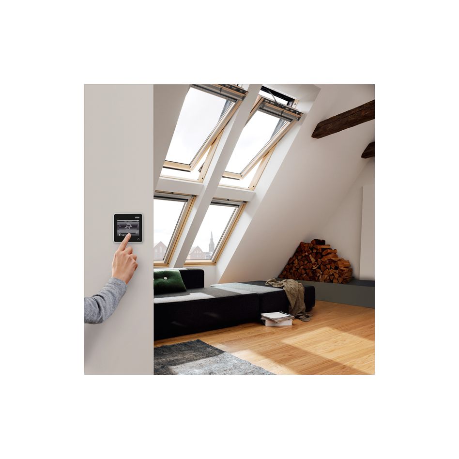 VELUX INTEGRA Dachfenster GGL 306630 Solarfenster Holz/Kiefer Energy-Star Fenster, 78x140 cm (MK08)