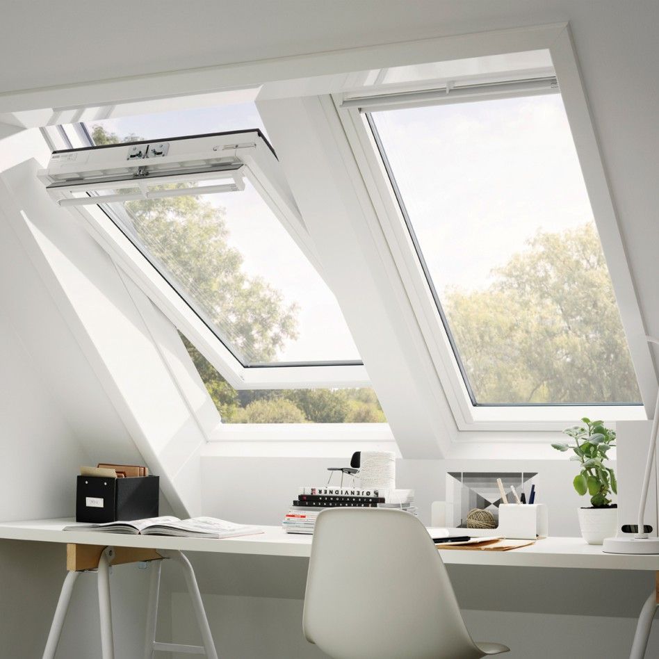 VELUX Dachfenster GGU 0070 Schwingfenster Kunststoff THERMO Fenster, 78x118 cm (MK06)