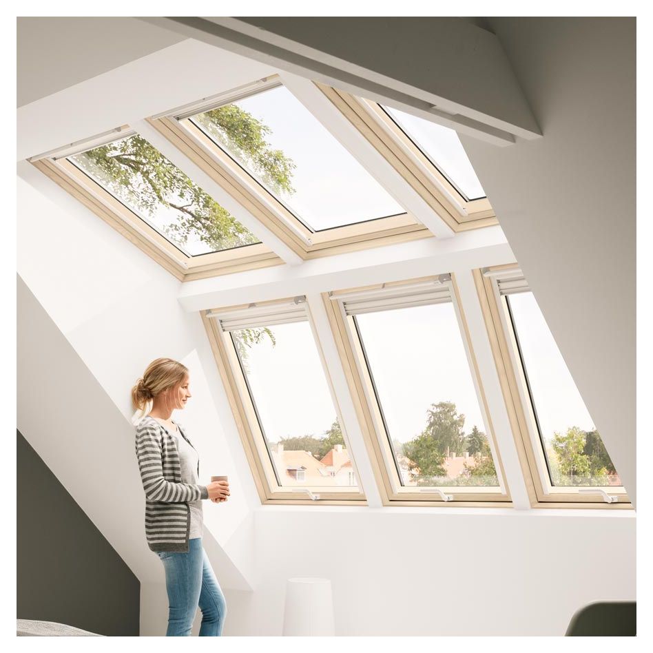 VELUX Dachfenster Lichtlösung PANORAMA Kunststoff ENERGIE PLUS weiß 3x2 Fenster günstig