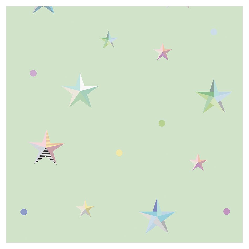 Disney & VELUX Goodnight Collection Verdunkelungsrollo DKL manuell Disney Grüne Sterne 4661, SK10, Aluminiumschiene,GEL,Manuell,VELUX