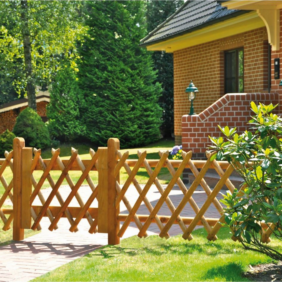 T&J Jägerzaun Holz Vorgartenzaun Image