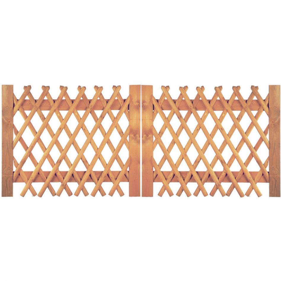 T&J Jägerzaun Doppeltor Vorgartenzaun Image