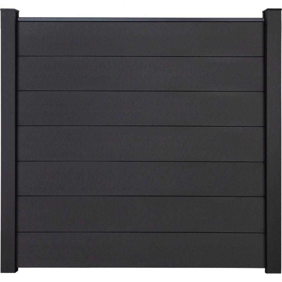 GroJa Solid Grande Steckzaun Sichtschutzzaun Anthrazitgrau Sichtschutz Steckzaun Lamellenzaun günstig