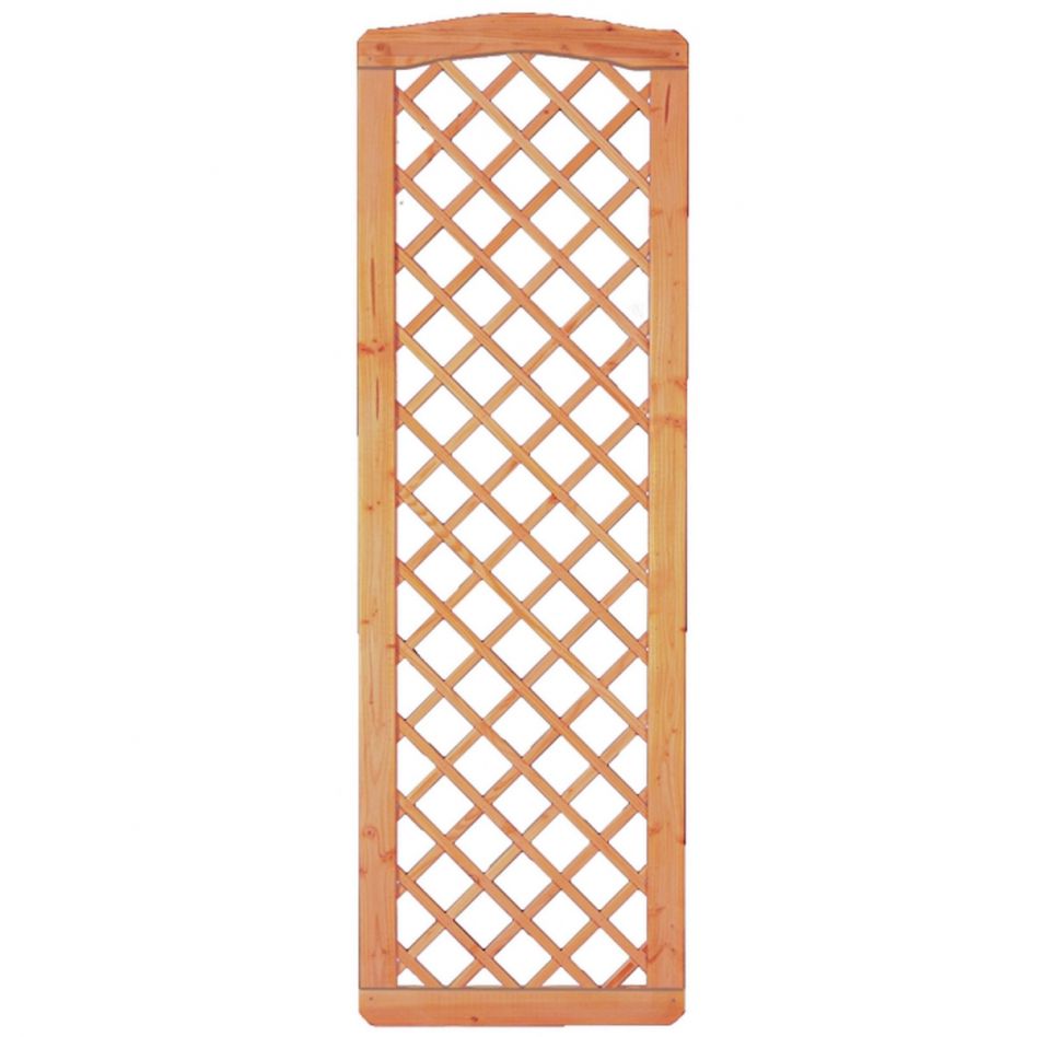 T&J Sichtschutzzaun CLASSICO Abschluß mit Krone und Dekorgitter Sichtschutz Image