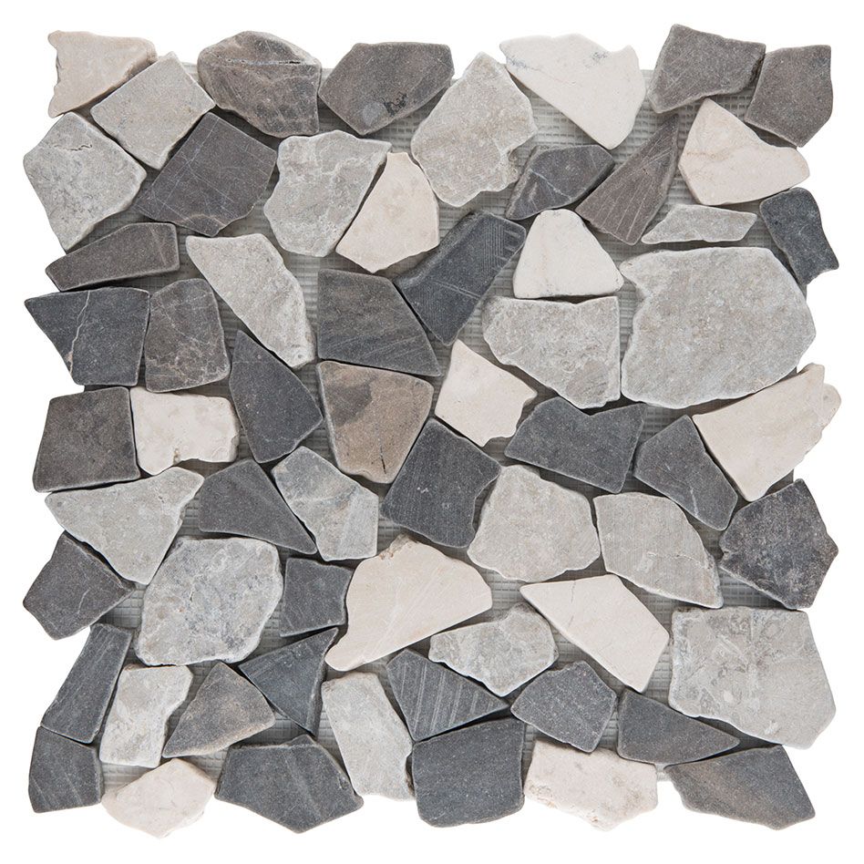 Wellker Natursteinmosaik Recife Biancone / Java 30,5x30,5 cm Mosaikfliesen