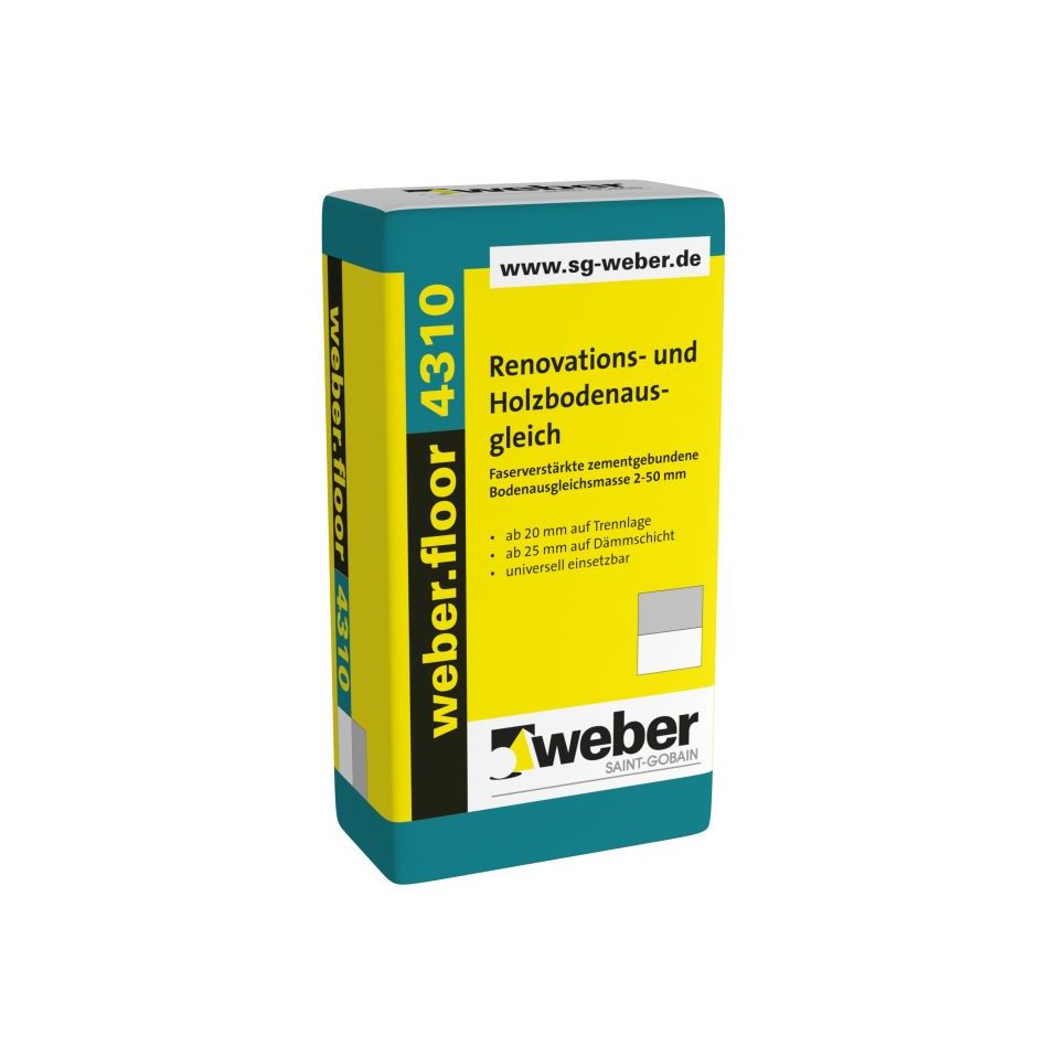 weber Bodenausgleichsmasse weber.floor 4310 Renovations- und Holzbödenausgleich