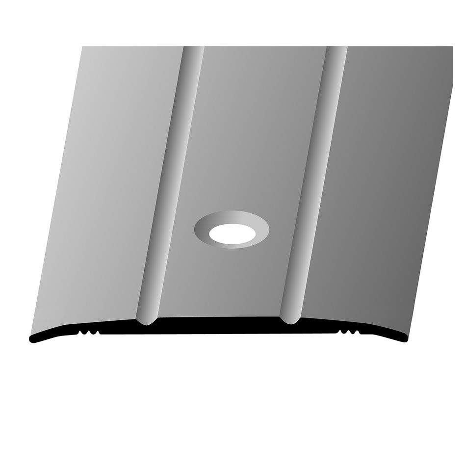 PARKETTFREUND Übergangsprofil Alu eloxiert Edelstahl Schrauben und Dübel Übergangsschiene Aluminium Image