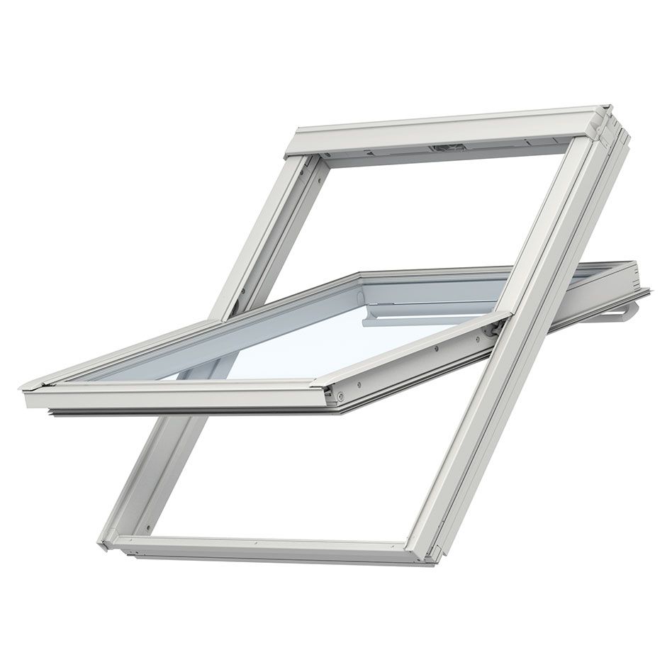 VELUX INTEGRA Solar Dachfenster GGU 008430 Schwingfenster Kunststoff ENERGIE Fenster, 55x78 cm (CK02)