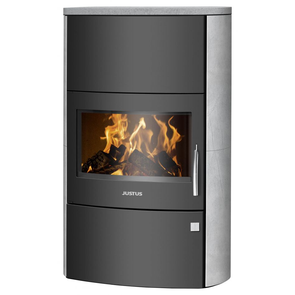 Justus Kaminofen Agero W+ mit Speicherstein
