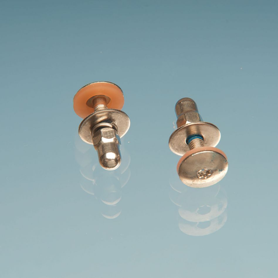 TRESPA Meteon Sicherheitsbalkonschrauben-Set mit Hutmutter M5x25 mm, Pastel Grey A03.1.0