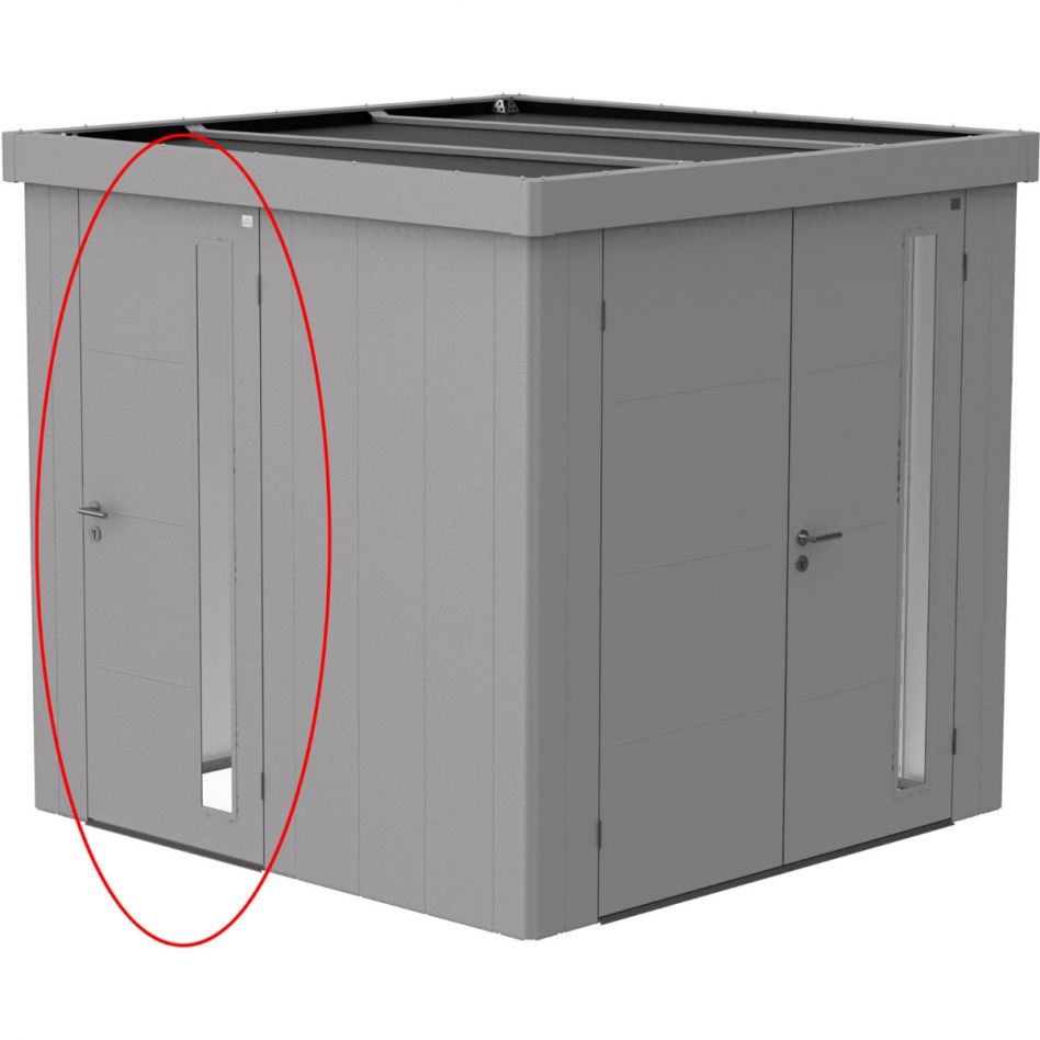 Biohort Zusatztür Gerätehaus Neo silber-metallic günstig