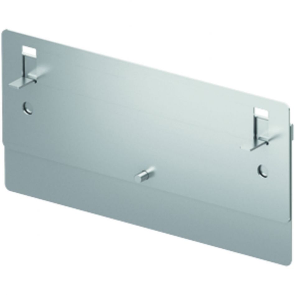 ACO Profiline 2.0 Stirnwand höhenverstellbar für Fassadenentwässerung, Edelstahl, 130 mm,78-108 mm Image