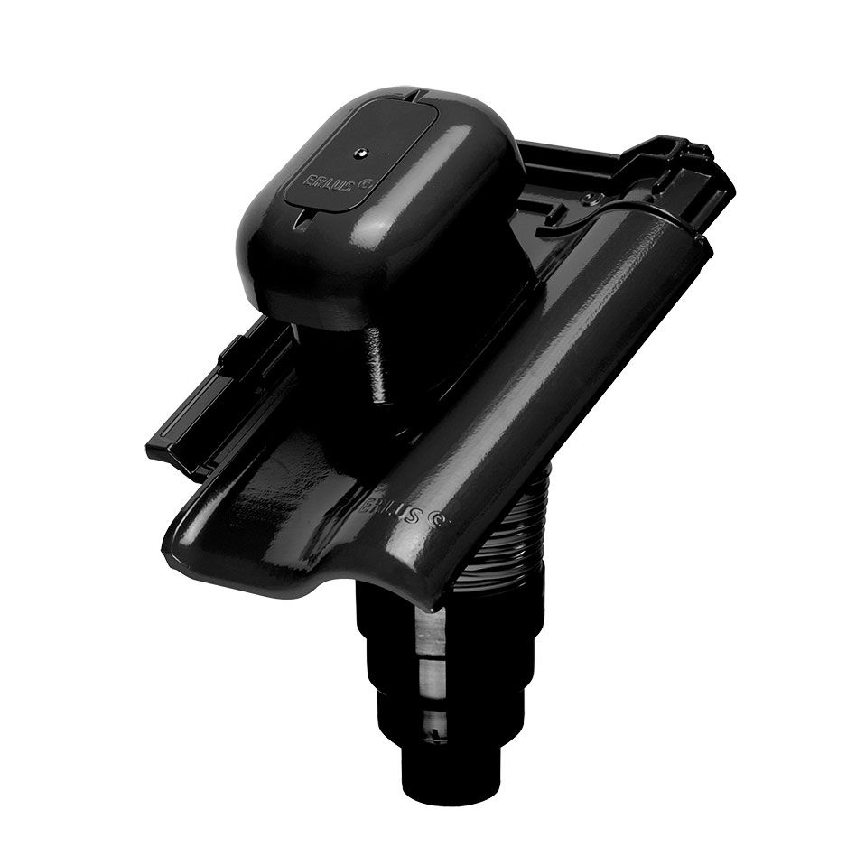 Erlus E58 SL Alu-Sanlüfter diamantschwarz Dachziegel Dachentlüftung günstig