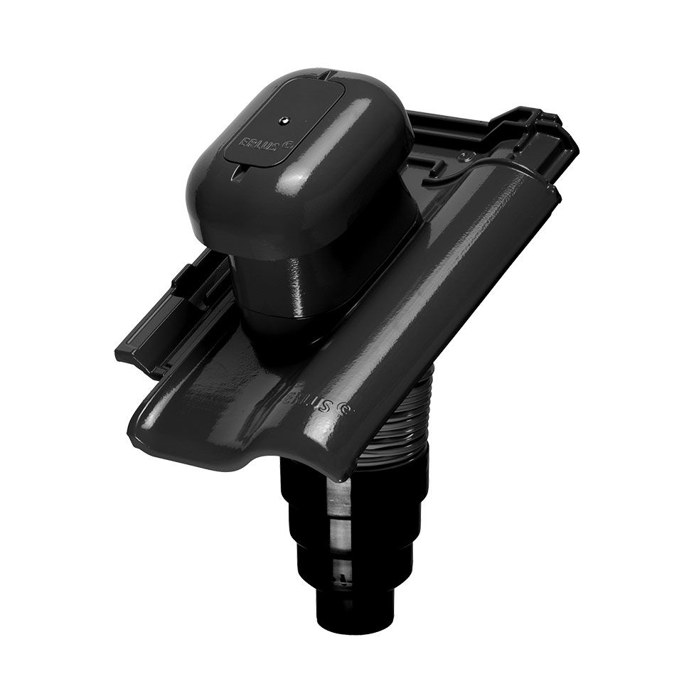 Erlus E58 SL Alu-Sanlüfter schwarz matt Dachziegel Dachentlüftung günstig