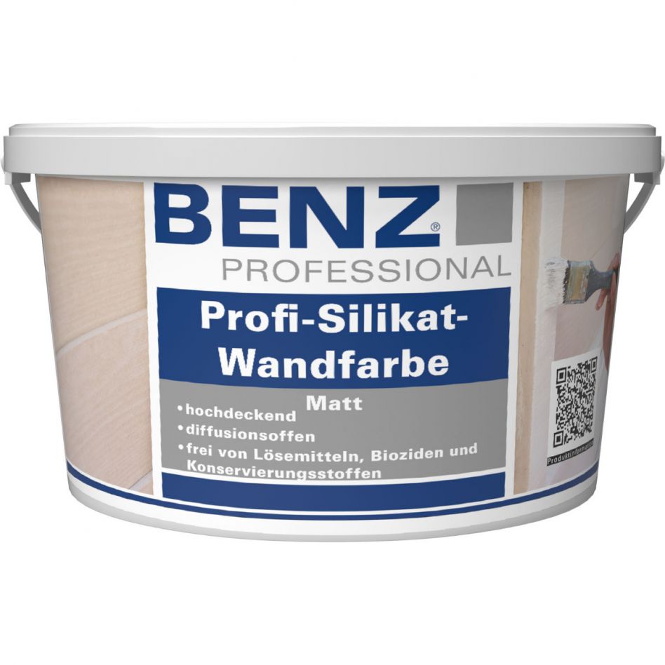 BENZ PROFESSIONAL Profi-Silikat-Wandfarbe weiß