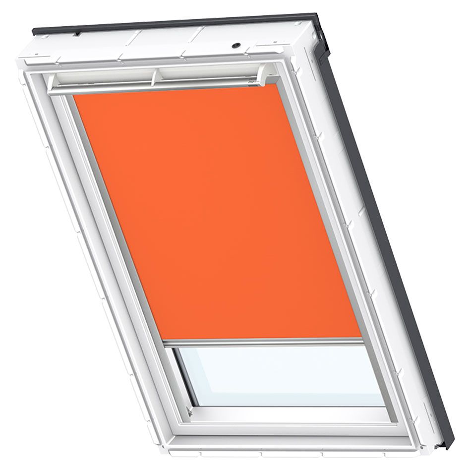 VELUX Verdunkelungsrollo Uni Orange 4564, MK06, Aluminiumschiene,GGU,Manuell,VELUX