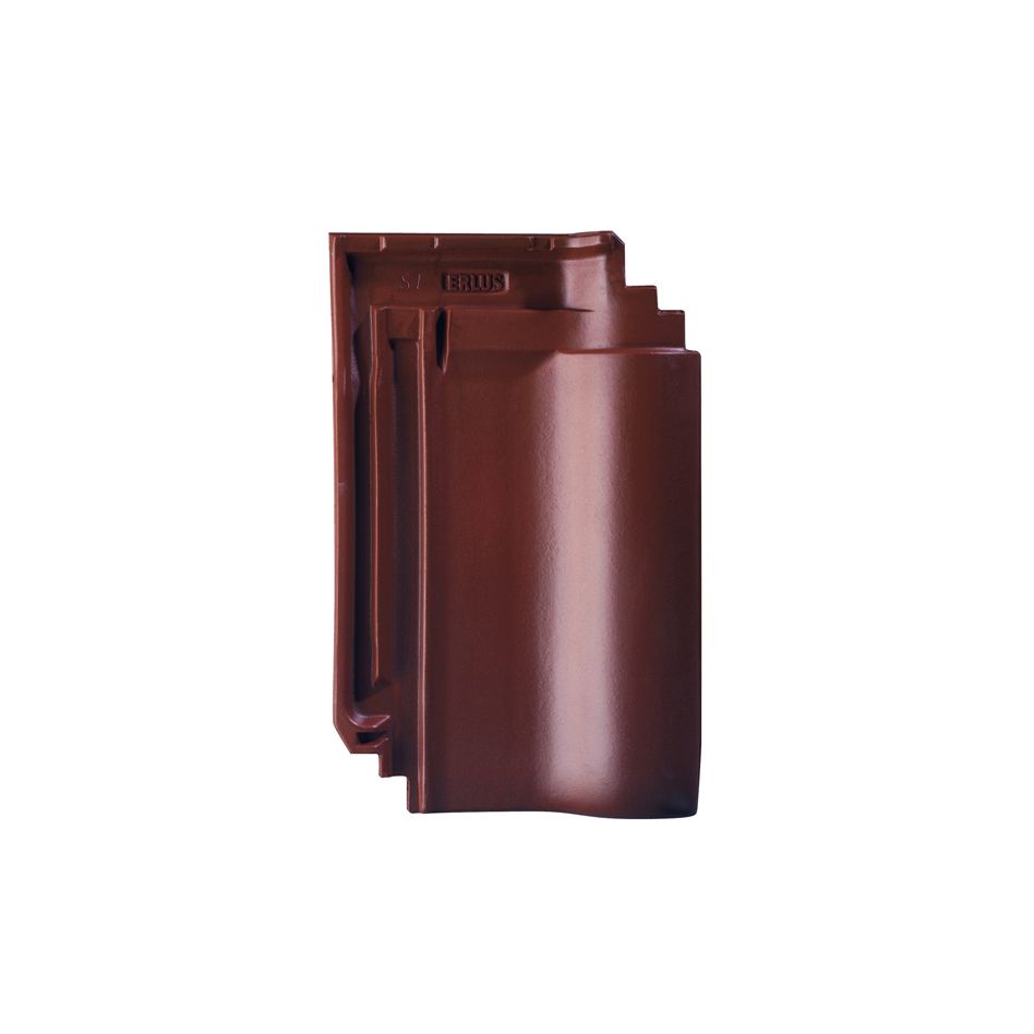 Erlus Flachdachpfanne E58 S maroon edelengobiert Dachziegel günstig