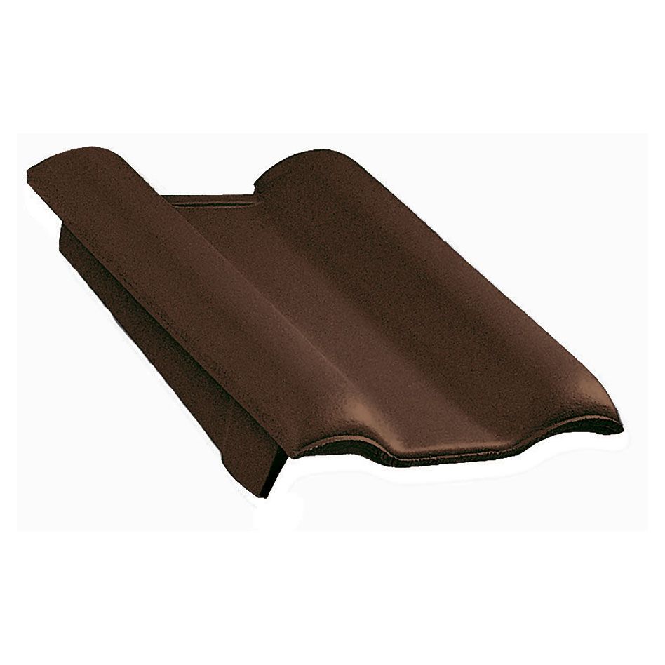 Erlus E58/ E58 S brazilbraun Pultdach-Ortgang links Dachziegel günstig