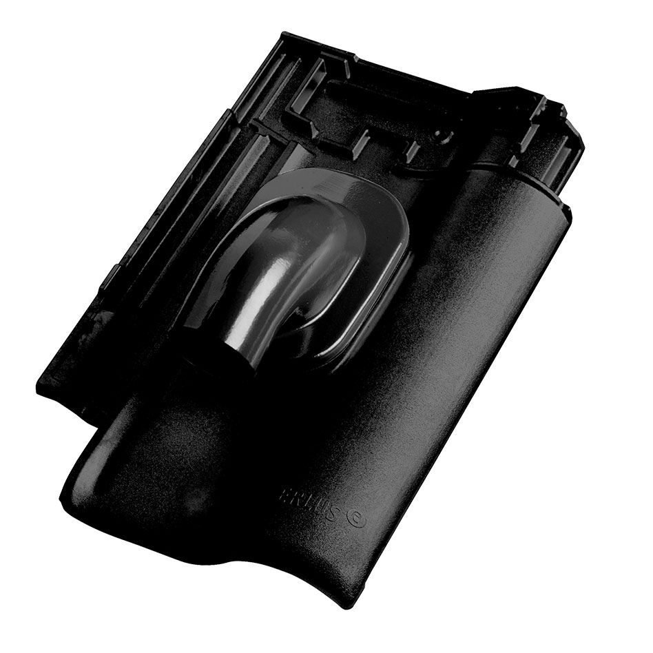 Erlus E58 SL Alu-Solardurchgang diamantschwarz Dachziegel Dachdurchführung günstig