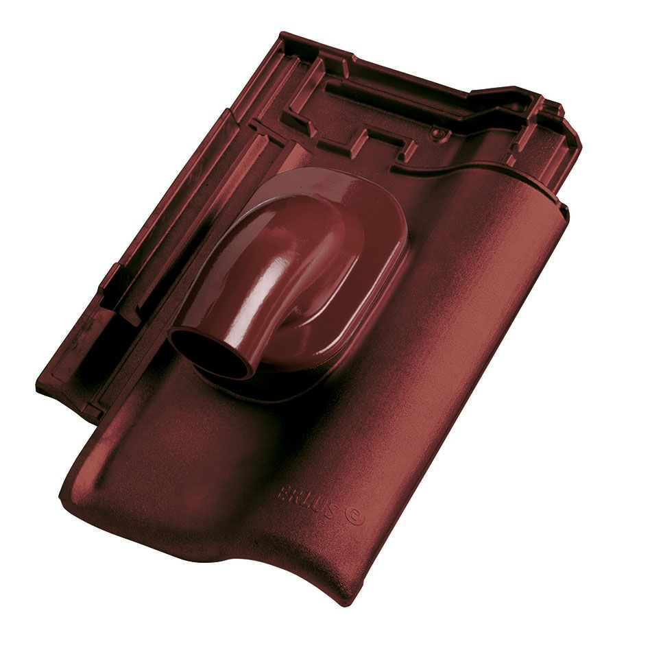 Erlus E58 SL Alu-Solardurchgang maroon Dachziegel Dachdurchführung günstig