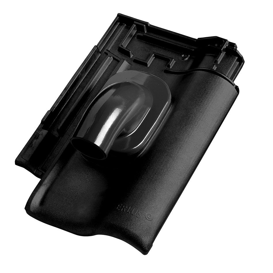 Erlus E58 SL Alu-Solardurchgang schwarz matt Dachziegel günstig