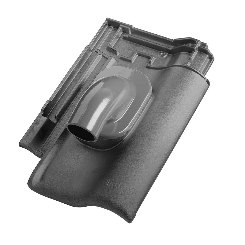 Erlus E58 SL Alu-Solardurchgang titansilver Dachziegel Dachdurchführung günstig