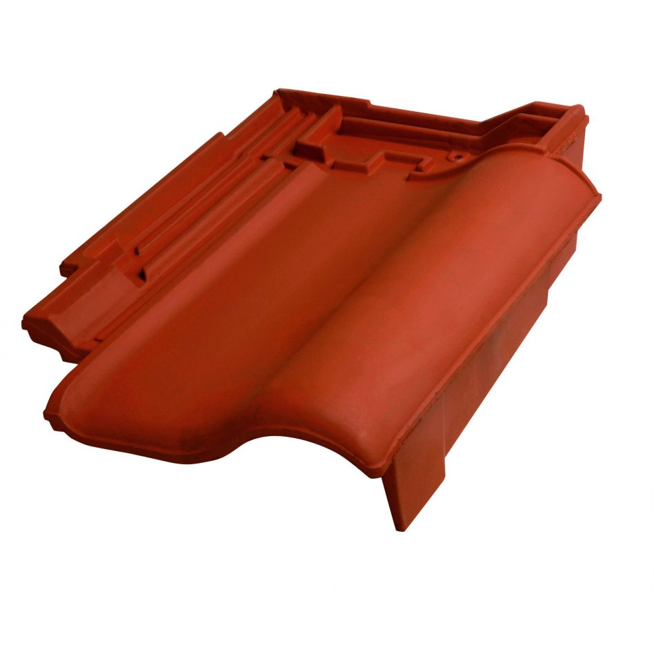 Erlus E58 SL Ortgangziegel rechts rot engobiert Dachziegel günstig