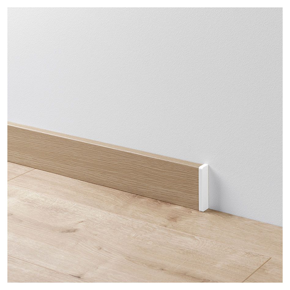 Parador Abschlusskappen Typ 2 Sockelleiste Weiß Fußleisten hell Image