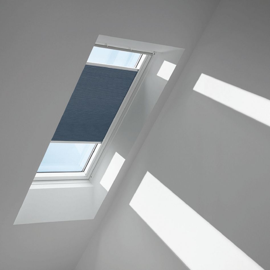 VELUX Wabenplissee Schiefergrau 1164, CK06, Aluminiumschiene,Elektro,GGU,VELUX Image