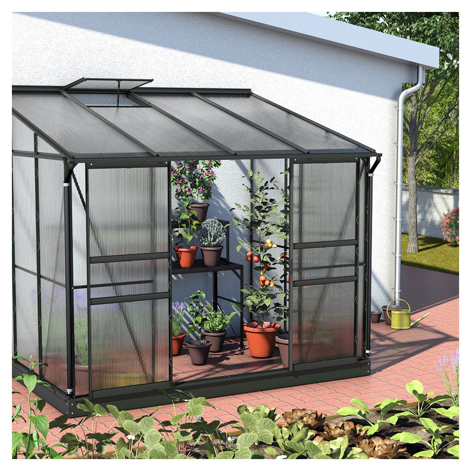 Vitavia Anlehngewächshaus Osiris Tomatenhaus Schwarz