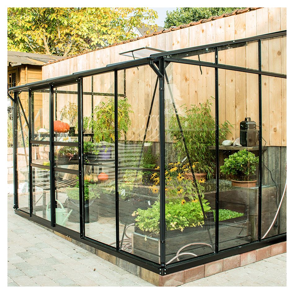 Vitavia Anlehngewächshaus Osiris Tomatenhaus Kombiverglasung Smaragd