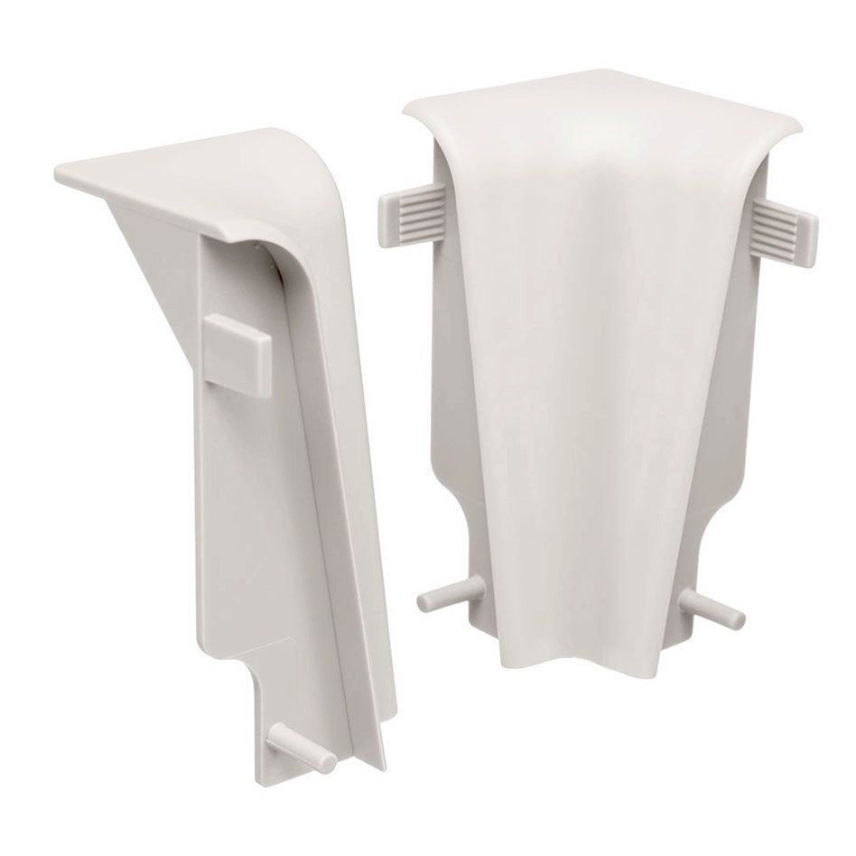 HARO Innenecke Sockelleiste Weiß Fußleisten hell, 1 Pack Image