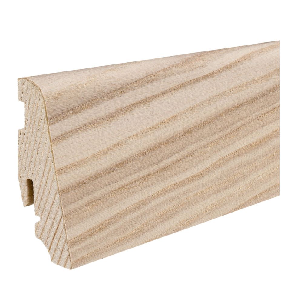 Haro Sockelleiste furniert Esche lichtweiß Fußleisten Image