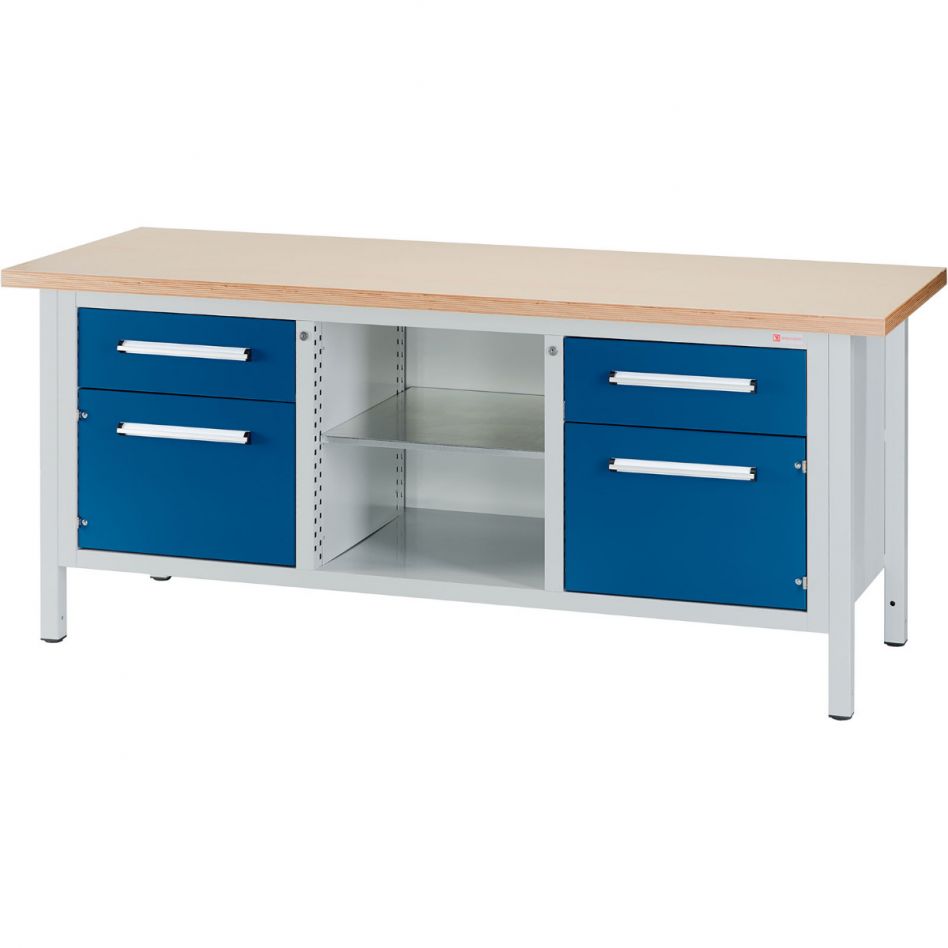 Wellker Kastenwerkbank 2000 3/2, höhenverstellbar