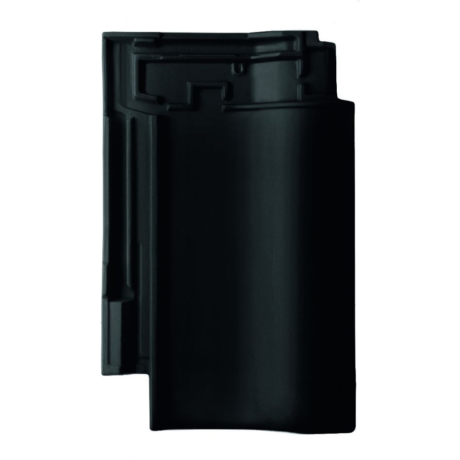 Erlus Flachdachpfanne E58 SL schwarz matt engobiert Dachziegel günstig