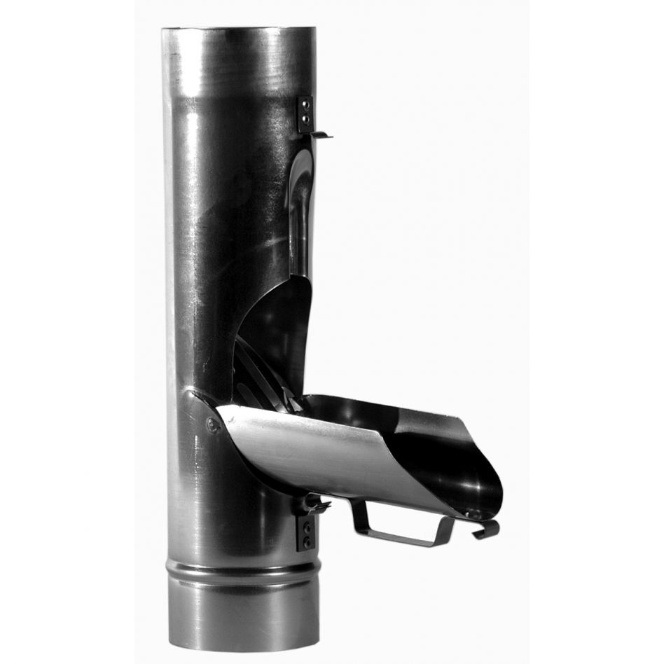 Wellker Fallrohr-Wasserklappe Zink Regenwasserklappe, 100 mm Image