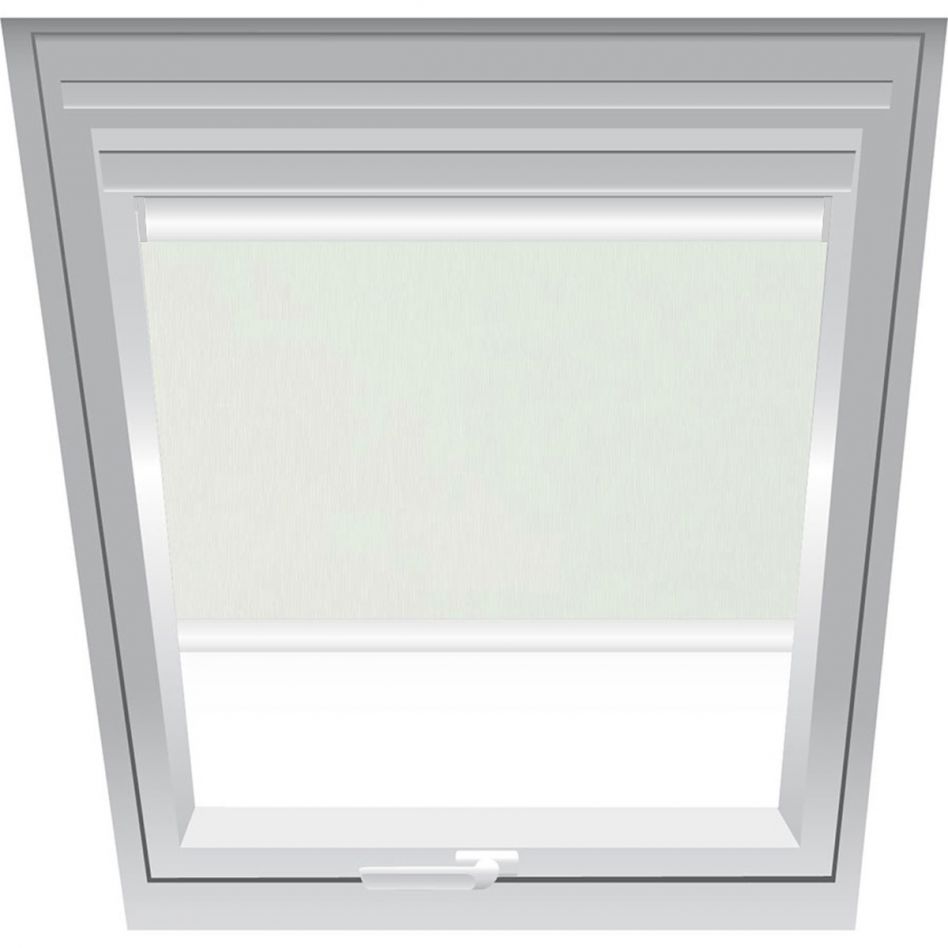 Roto Sichtschutzrollo Hellbeige 1-R02, 94x98 cm (9/9), Elektro,QT4,Roto,weiße Schiene