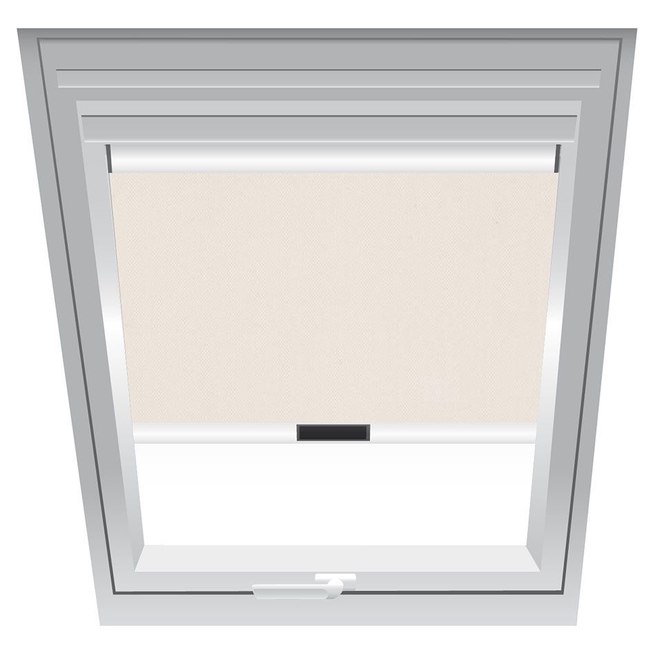 Roto Verdunklungsrollo Beige 1-V03, 85x112 cm (8/11), 845 SR Holz,Aluminiumschiene,Manuell,Roto