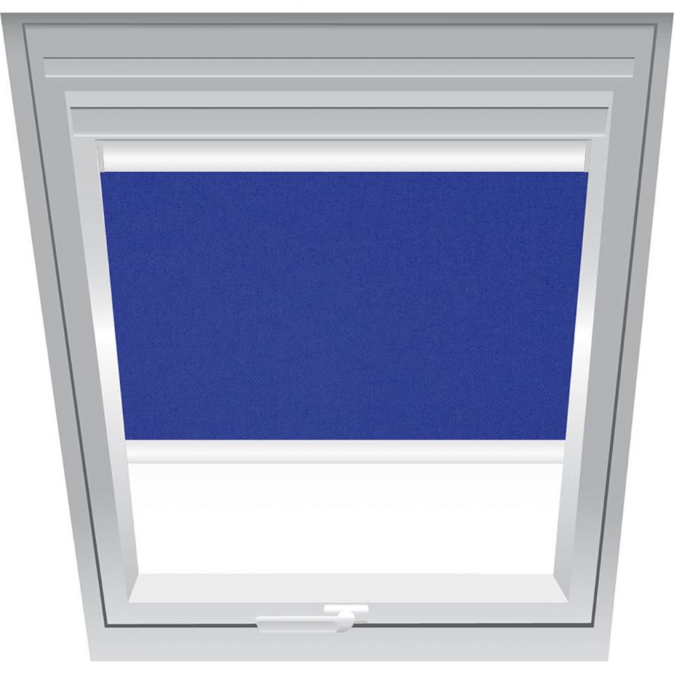 Roto Sichtschutzrollo Nachtblau 2-R22, 65x103 cm (6/10), Manuell,R85 SR,Roto,weiße Schiene