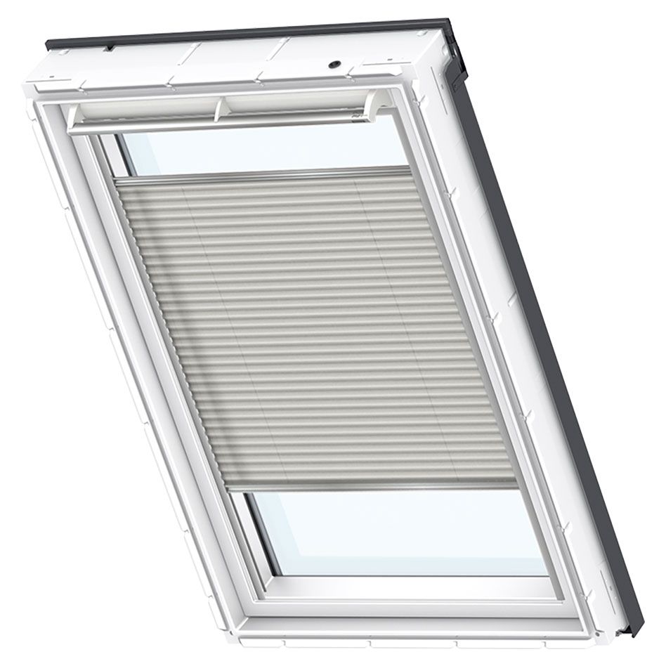 VELUX Plissee Uni Sand 1259 Faltstore, C04, Aluminiumschiene,Elektro,GGU,VELUX Image